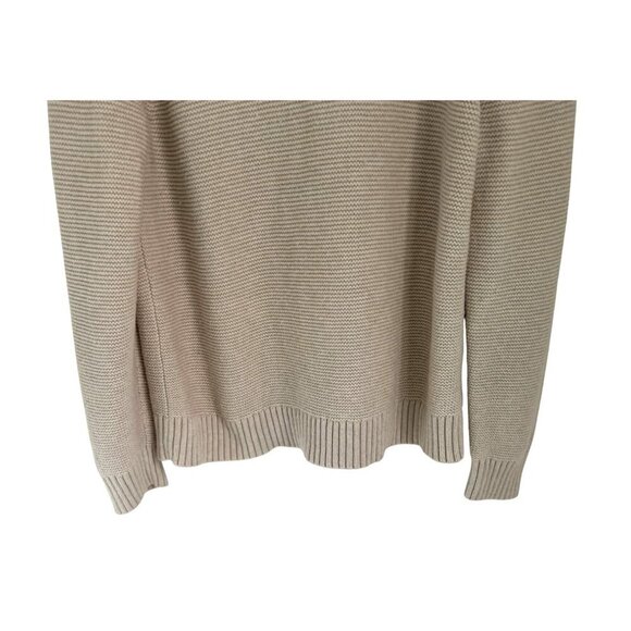 J.Crew Womens Turtleneck Chunky Knit Sweater Cotton Wool Ribbed Knit Long Sleeve - Picture 4 of 8